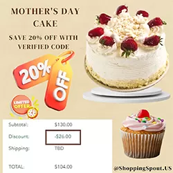 Mom Deserves the Best! Get 20% off a Delicious Mother's Day Cake